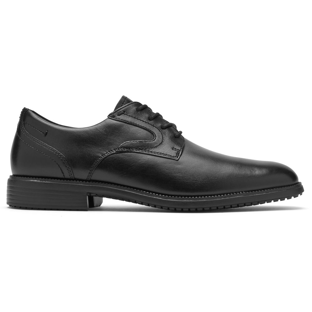 Rockport Total Motion Dressport Plain Toe - Mens Oxfords - Black - NZ (ZGL-546702)